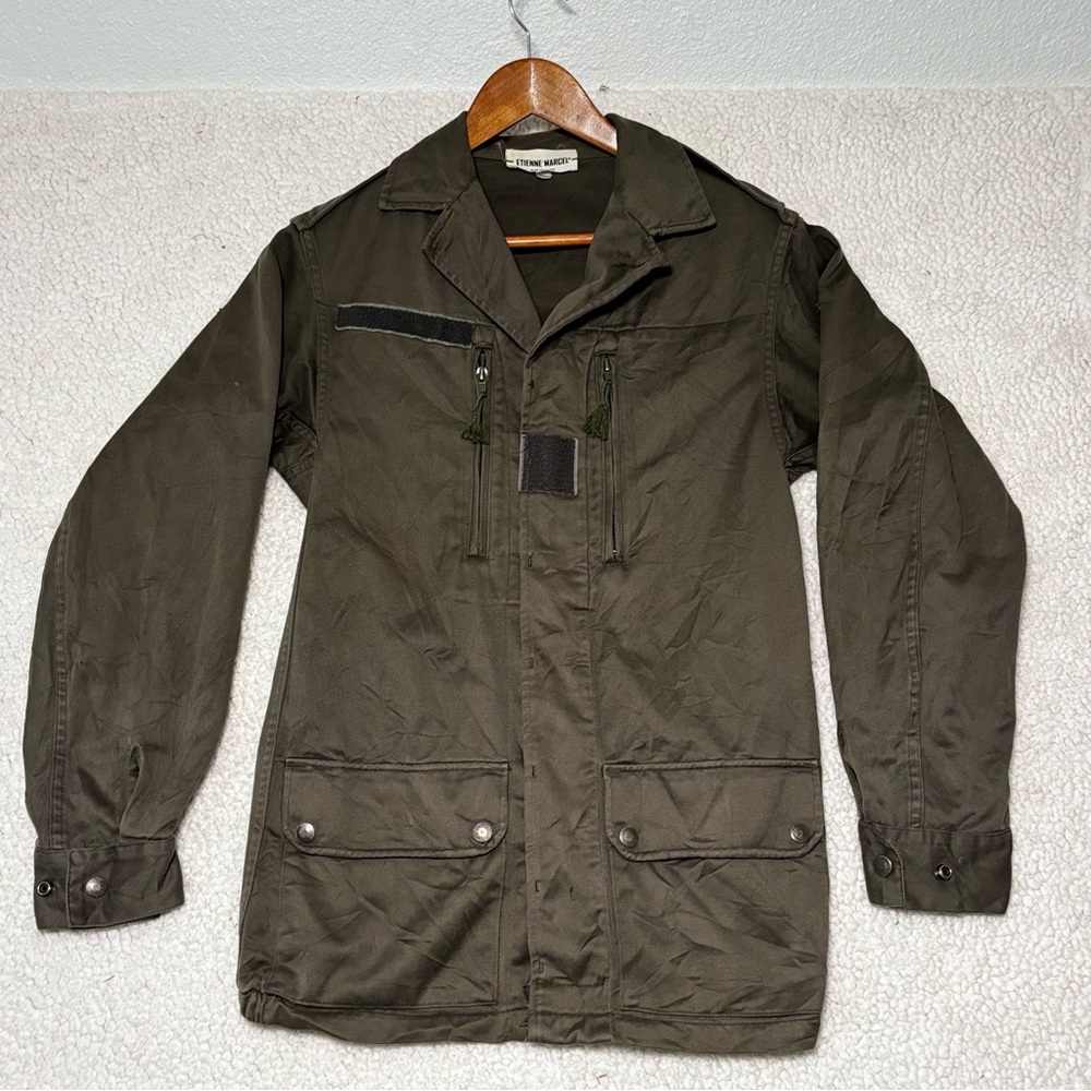 Etienne Marcel LA Womens Epaulet Jacket Army Green Fall Streetwear